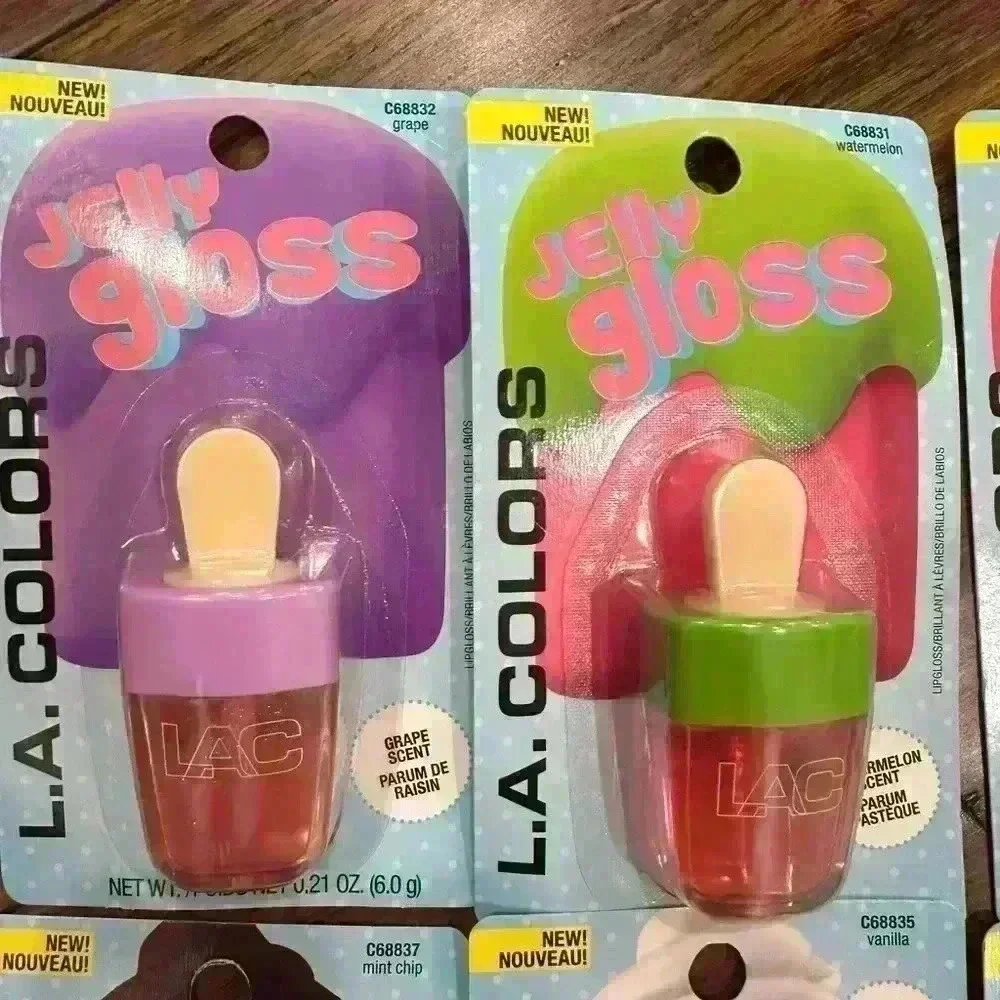 L.A. Colors ice cream and popsicle jelly gloss, lip balm and shimmer lip gloss